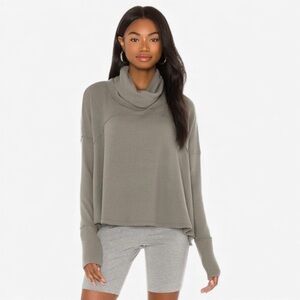 We The Free Cozy Time Funnel Neck Oversized Top Size XS